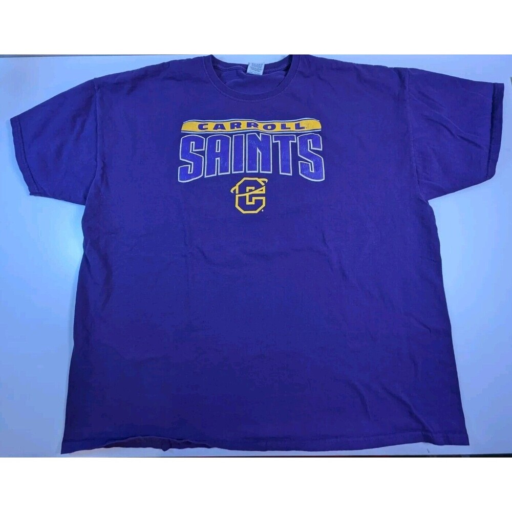 Jerzees NCAA Saints Carroll Size 3XL T Shirt Purple